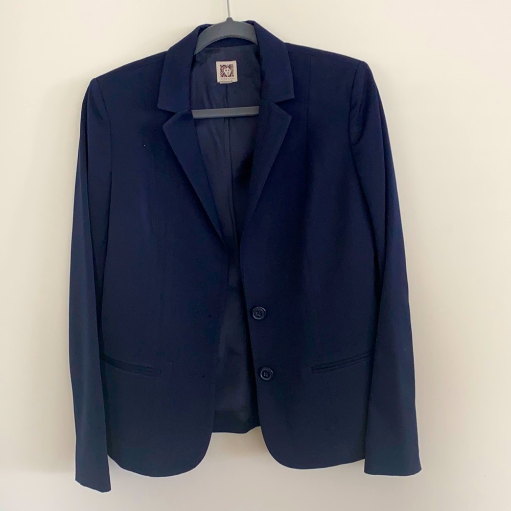 Ann Klein navy suit set